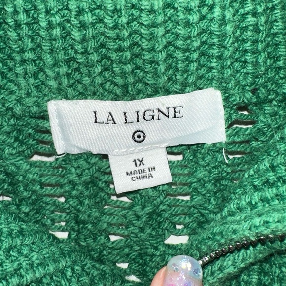 La Ligne x Target Sweater Green & Blue Size 1x - Picture 5 of 6